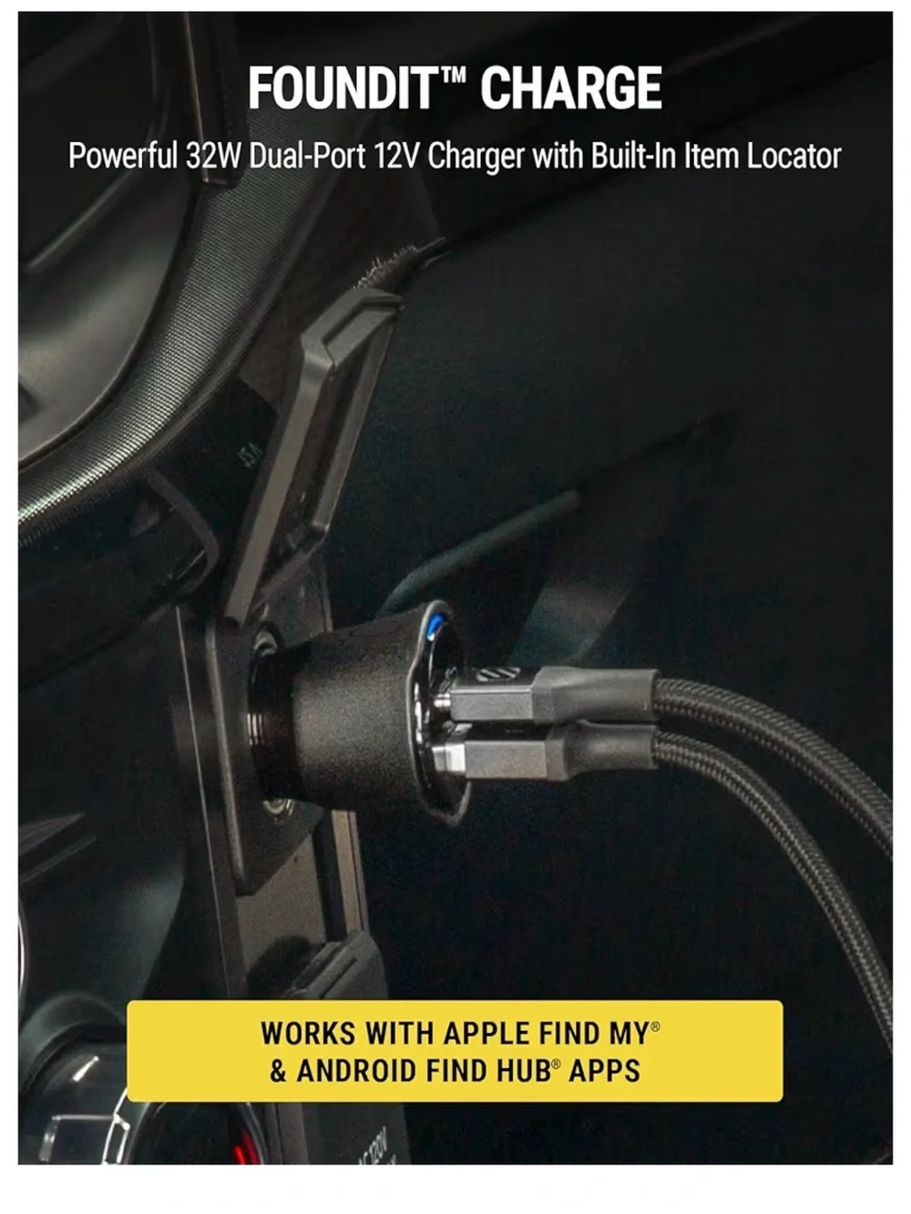 Scosche FoundIt Charge Locator with Charger - Black